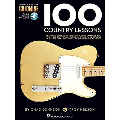 100 country lessons guitare +cd: Guitar Lesson Goldmine Series