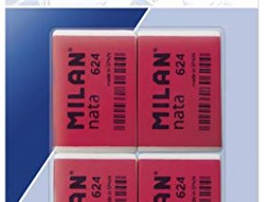 Goma de borrar milan nata 624 blister de 4 unidades