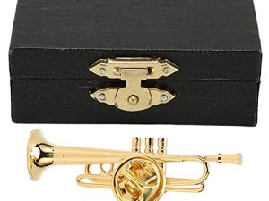 Modelo de Flauta de Metal, Alta Simulación de Mini Flauta, Réplica de Color Dorado, Textura Exquisita para la familia.
