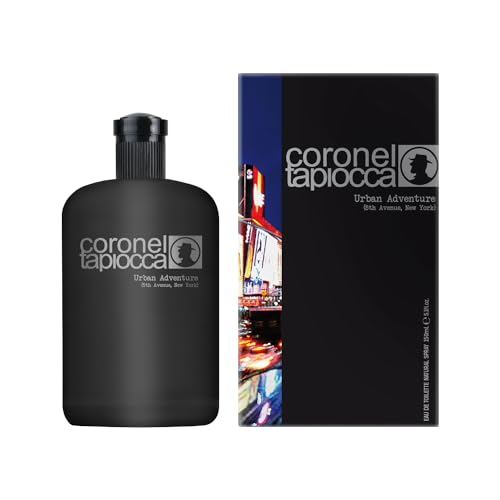CORONEL TAPIOCCA - New York, Colonia Hombre, 150 ml, Perfume Formato Spray, Eau de Toilette Natural y Masculina, Aroma Cítrico y Floral, Fragancia Fresca, Versátil y de Larga Duración