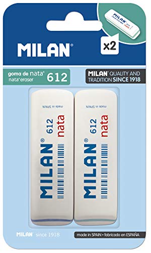 Milan BPM9208 - Pack de 2 gomas de borrar