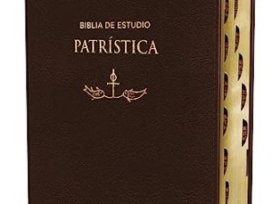 Reina Valera Revisada, Biblia de Estudio Patrística, Leathersoft, Marrón, Interior a dos colores, con índice, Palabras de Jesús en rojo: La Sabiduría … Marron, Palabras de Jesús en rojo