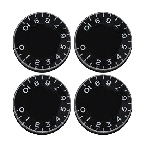 pomos de guitarra 4 piezas perillas de control de velocidad Mandos de tono de volumen de repuesto para reemplazo guitarra eléctrica ( )