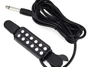 Pastilla De Guitarra Acústica 12 Orificios De Sonido Magnéticos Clásicos Pastillas De Transductor Accesorios Para Guitarra De Cuerdas De Metal