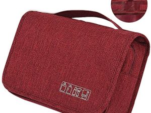Neceser Hombre Viaje Impermeable para Colgar Gran Capacidad Neceser Maquillaje para Mujer Bolsa de Aseo, Bolsa de Maquillaje Portátil de Viaje con Gancho Colgante para Vacaciones Viajes de Negocios
