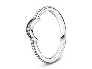 PANDORA Anillo Luna Creciente 199156C01-52 mujer plata