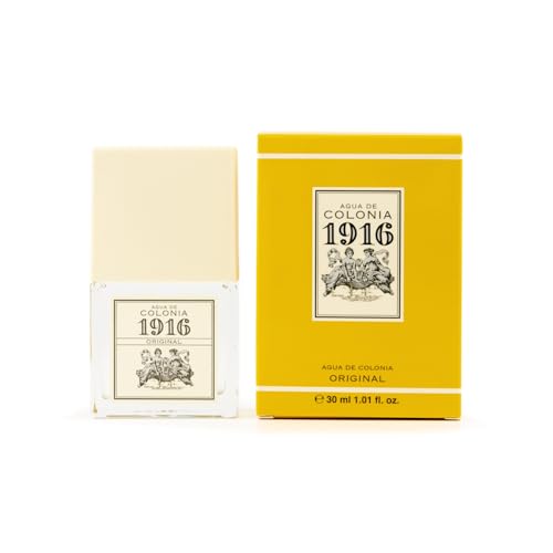 1916 - Original, Agua de Colonia Hombre y Mujer, 30 ml, Formato Viaje en Spray, Perfume Unisex, Eau de Toilette Masculina y Femenina, Fragancia Cítrica y Floral, Aroma de Larga Duración