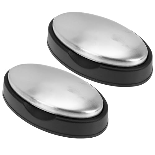 MAGICLULU 2 Uds Jabón De Metal Jabón Eliminador De Olores De Pescado Jabón Eliminador De Olores De Ajo Jabón De Cocina De Acero Inoxidable Jabones Limpiadores De Olores Jabón Eliminador De
