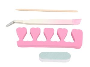 Herramientas de Manicura Eliminación de Piel Muerta Pinzas de Acero Inoxidable Separador de Dedos Barra de Herramientas de Arte de Uñas Salón de Uñas Profesional para el Hogar
