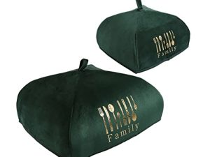LIFKOME 2 Piezas Cubierta Vegetal isolamento Termico decoración Cocina Comida Pantalla Cubre Comida Cubierta de cúpula Familiar Escudo térmico Placa Cubierta Carpa Papel de Aluminio