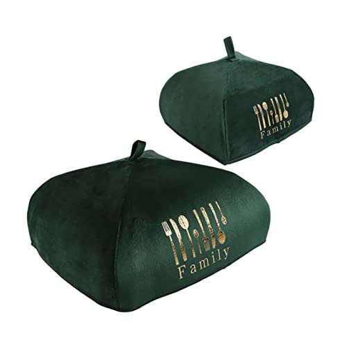 LIFKOME 2 Piezas Cubierta Vegetal isolamento Termico decoración Cocina Comida Pantalla Cubre Comida Cubierta de cúpula Familiar Escudo térmico Placa Cubierta Carpa Papel de Aluminio