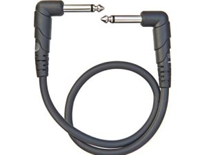 D’Addario Cable de Guitarra – Cable de Conexión de Guitarra – Cable de Instrumento – Serie Classic – 1/4 Pulg Macho a 1/4 Pulg Macho – 0.3048 Metros – Ángulo Recto – 3-Paquete