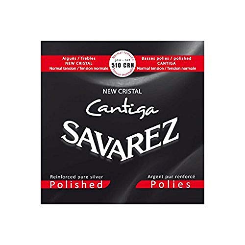 Savarez Cuerdas para guitarra clásica New Cristal Cantiga Juego tensión standard polidos 510CRH