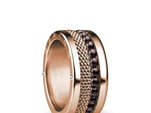 BERING femenina Anillo Size 8 oro rosado brillante Donube