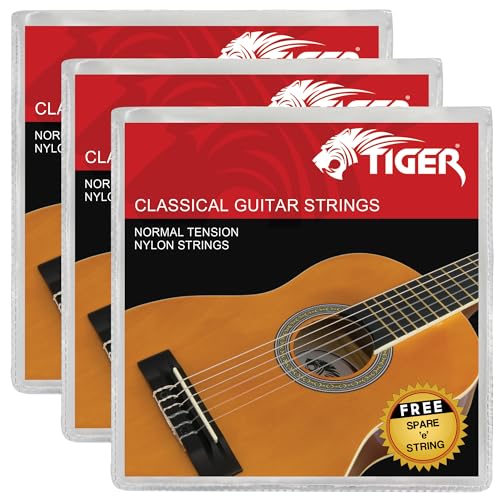 Tiger - Juego de 3 cuerdas para guitarra clásica