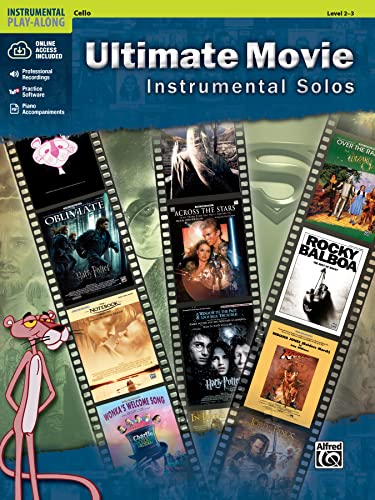 Ultimate movie instrumental solos: cello (book/cd) +cd: Cello, Book & Online Audio/Software/PDF (Alfred's Instrumental Play-Along)