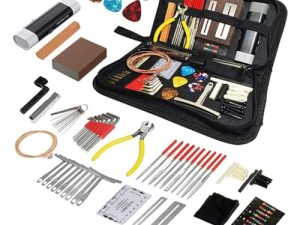 Kit de Cuidado de Guitarra,Kit de Herramientas de Reparación de Guitarra,Herramientas de Guitarra Mantenimiento y Reparación,72pccs configuración de guitarra incluye kit de herramientas,para guitarra