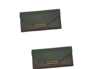 CALLARON 2 Piezas Billetera Larga Billetera de Efectivo para Mujer Bolso Cartera Chicas monederos Cartera de Mujer Billetera de Almacenamiento Billetera de PU Boda De Las Mujeres Hardware