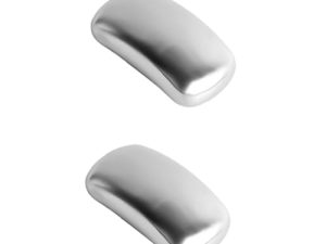 Beatifufu 2 Piezas barra desodorante para cocina Absorbente eliminador de olores Jabón de limpieza de cebolla removedor de olores para cocinar jabón de acero inoxidable Silver