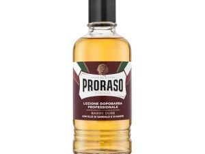 Proraso After shave profesional, 400 ml, bálsamo barba con sándalo y manteca de karité, tónico facial que aporta confort y suavidad a la piel