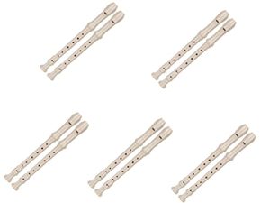 Toyvian 10 Piezas Clarinete Instrumento Grabador para Niños Instrumentos Musicales para Niños De 3 a 5 Años Practicar La Flauta Dulce Soprano Grabadora Resina Alumnos Importante