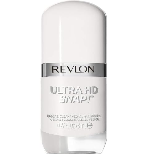 Revlon - Ultra HD Snap, Esmalte de Uñas, Alta Cobertura en 1 sola Pasada, Secado Rápido, con Manteca de Karité, de Textura Ligera, Fácil de Aplicar, Tono 001, Early Bird - 8 ml