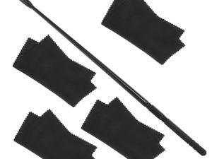 VICASKY 1 Juego varilla de limpieza de limpiador limpiador de limpieza de sin manchas paño de limpieza de instrumentos musicales paño limpio de tela