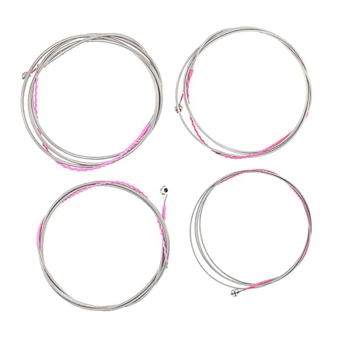 Parliky 1 Juego De Cuerdas cuerda accesorios para instrumentos cables de instrumentos eléctrico organos musicales instrumentos musicales herramienta versátil guitarra bajo Metal Rosy