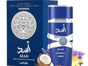 Asad Zanzibar Perfumes Arabe Para Hombres Perfume Para Verano Fresco Tropical 100ml Aad Zancibar Fragancia Masculina De Larga Duración Eau de Parfum Para Hombre Aasad Zansibar
