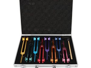 Instrumento de Diapasón, Aleación de Aluminio Vibratoria Más Larga, Promueve la Relajación, Martillo, Juego de Diapasón Resonante, Alivio del Estrés para Terapeutas de Sonido