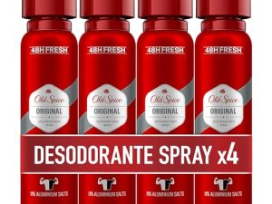 Old Spice PACK X4 Original Spray Corporal Desodorante Para Hombres 150 ml