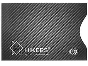 HIKERS Tarjeta Anti RFID/NFC protección Tarjeta de Crédito sin Contacto, Finito los Carcasas y Fundas, el Billetera EST Totalmente Protegido, Pasaporte, Proteccion RFID Bloqueo