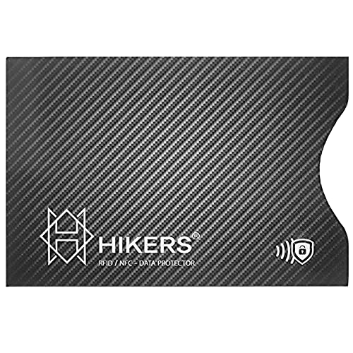 HIKERS Tarjeta Anti RFID/NFC protección Tarjeta de Crédito sin Contacto, Finito los Carcasas y Fundas, el Billetera EST Totalmente Protegido, Pasaporte, Proteccion RFID Bloqueo