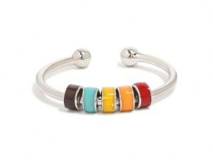 Loomify Anillo Antiestres Ajustable, Anillo Mujer Plata de Ley 925 Anillo con Perlas Resina, Anillo Ansiedad Giratorio de Cuentas para Novia Esposa Madre Hija Amigos
