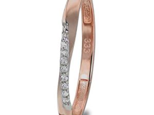 GoldDream GDR523E56 – Anillo de oro rosa para mujer, talla 56, talla 333