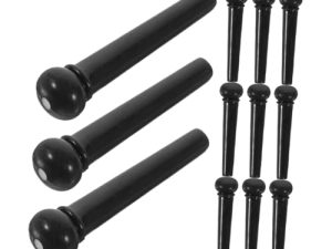 LALADEFIEE 12 Uds Cuerda De Guitarra De Uñas Guitarra Acústica Puente Pines Puente De Guitarra Pin Clavijas De Guitarra Puente Pin Accesorios De Guitarra Pines De Guitarra Clavijas De Puente