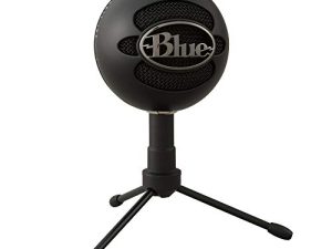 Logitech for Creators Blue Snowball iCE USB Mic for Recording, Streaming, Podcasting, Gaming on PC and Mac, Condenser Microphone with Cardioid Capsule, Adjustable Desktop Stand, Plug ‘n Play – Black