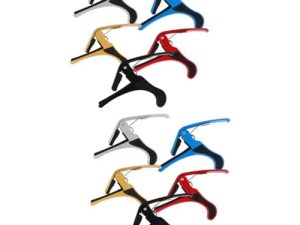 10 Piezas cejilla de guitarra afinador de guitarra electrica afinador de ukelele Capo guitarra acústica Afinador de guitarra para ukelele Afinador de guitarra folklórica Metal VICASKY