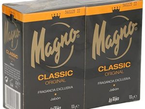 Magno – Jabón de manos – 2 pastillas de 125gr – Fragancia exclusiva y permanente – Suave y cremoso – Cuida tu piel