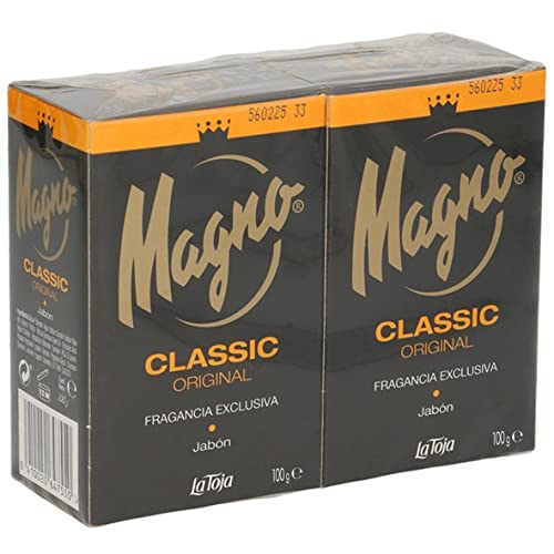 Magno - Jabón de manos - 2 pastillas de 125gr – Fragancia exclusiva y permanente – Suave y cremoso – Cuida tu piel