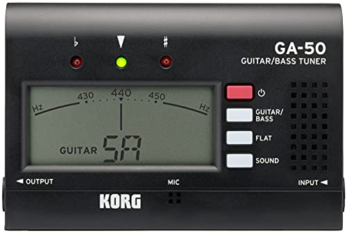 Korg GA50 afinador de guitarra negro