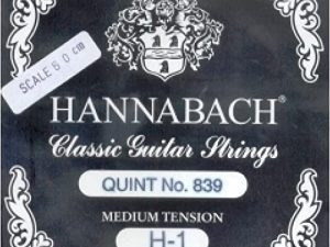 Hannabach 839-mt Negra clasica Juego completo-