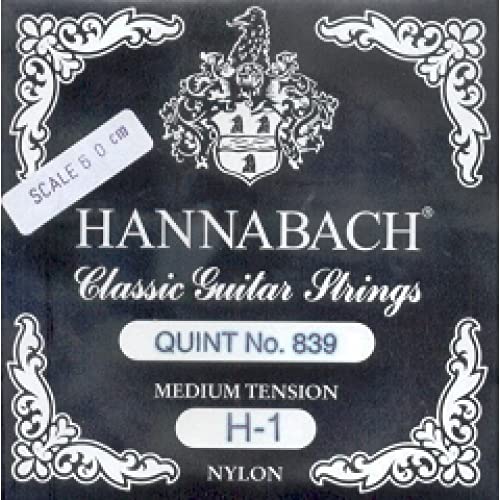 Hannabach 839-mt Negra clasica Juego completo-