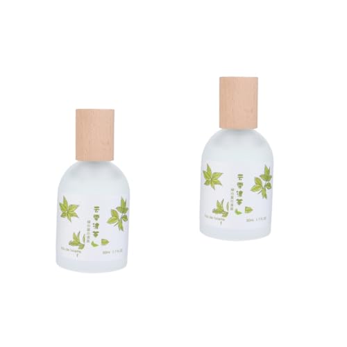 MAGICLULU 2 Piezas perfume ambientador fragancia ligera de niña difusor de varillas aromáticas fresh cool mujer fragancia duradera Regalo cubierta de madera Perder Vidrio