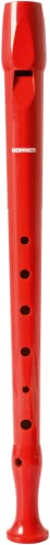 Flauta hohner 9508 color roja funda verde y transparente