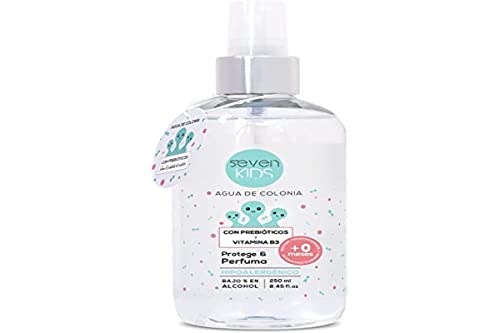 Seven Kids Agua De Colonia Infantil Con Prebióticos Y Vitamina B3 O Niacinamida Que Protege Y Perfuma, One size, 250 ml