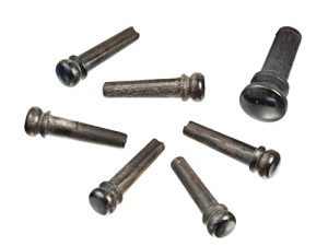 Planet Waves Ebony Bridge Pins with End Pin Set Ebony