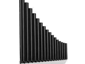 Flauta de Pan, C Key Pan Pipes con Bolsa de Transporte de Cartón para Niños Adultos Principiantes Personal Docente(Negro)