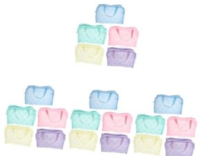 FRCOLOR 20 Piezas Cosmético Organizadores De Portaescobillas Bolsa De Maquillaje De Mujer Bolsas De Aseo Portátiles Kit Organizador De Ducha De Polivinilo Colgante Bolso Viajar