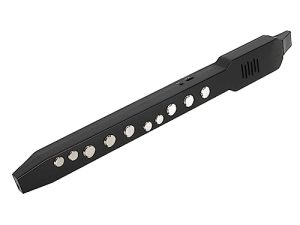 KAKAKE Instrumento de Viento Electrónico, Negro, 10 Tonos, Boquilla Extraíble, Conectividad Midi, Instrumento de Viento Digital para Android(Negro)